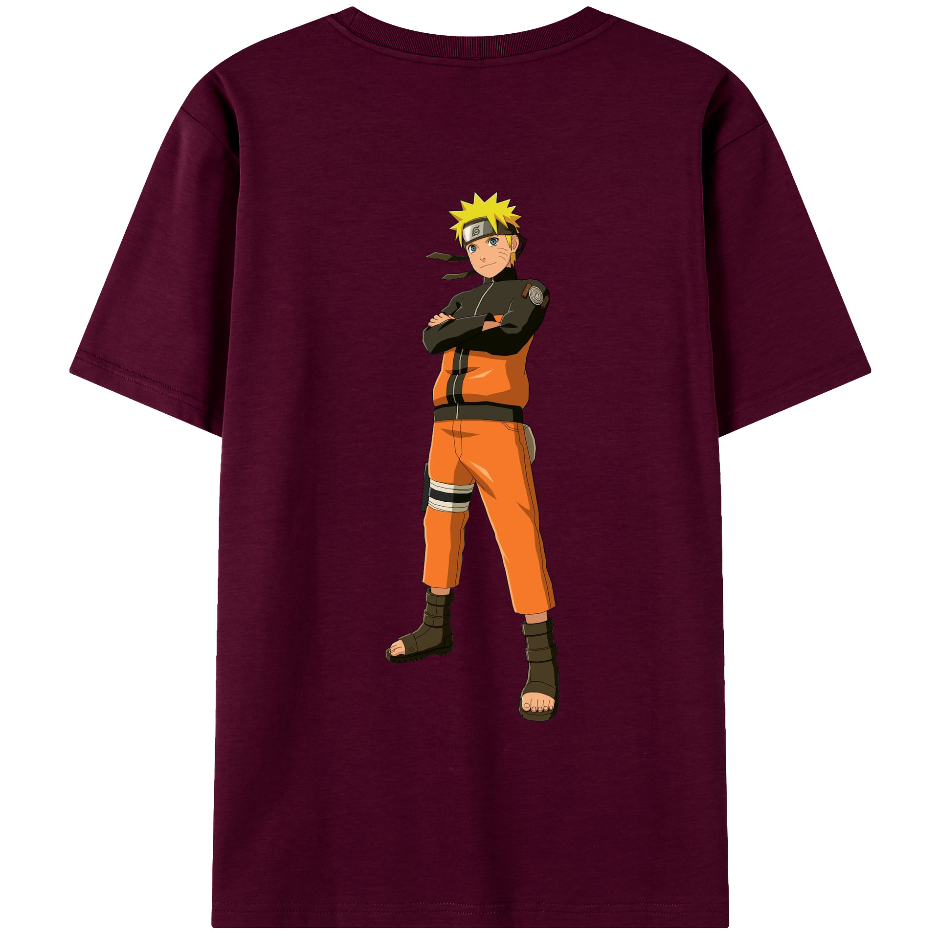（画像用） NARUTO -ナルト- うずまき ナルト Uzumaki Naruto レディース半袖Tシャツ(バックプリント)